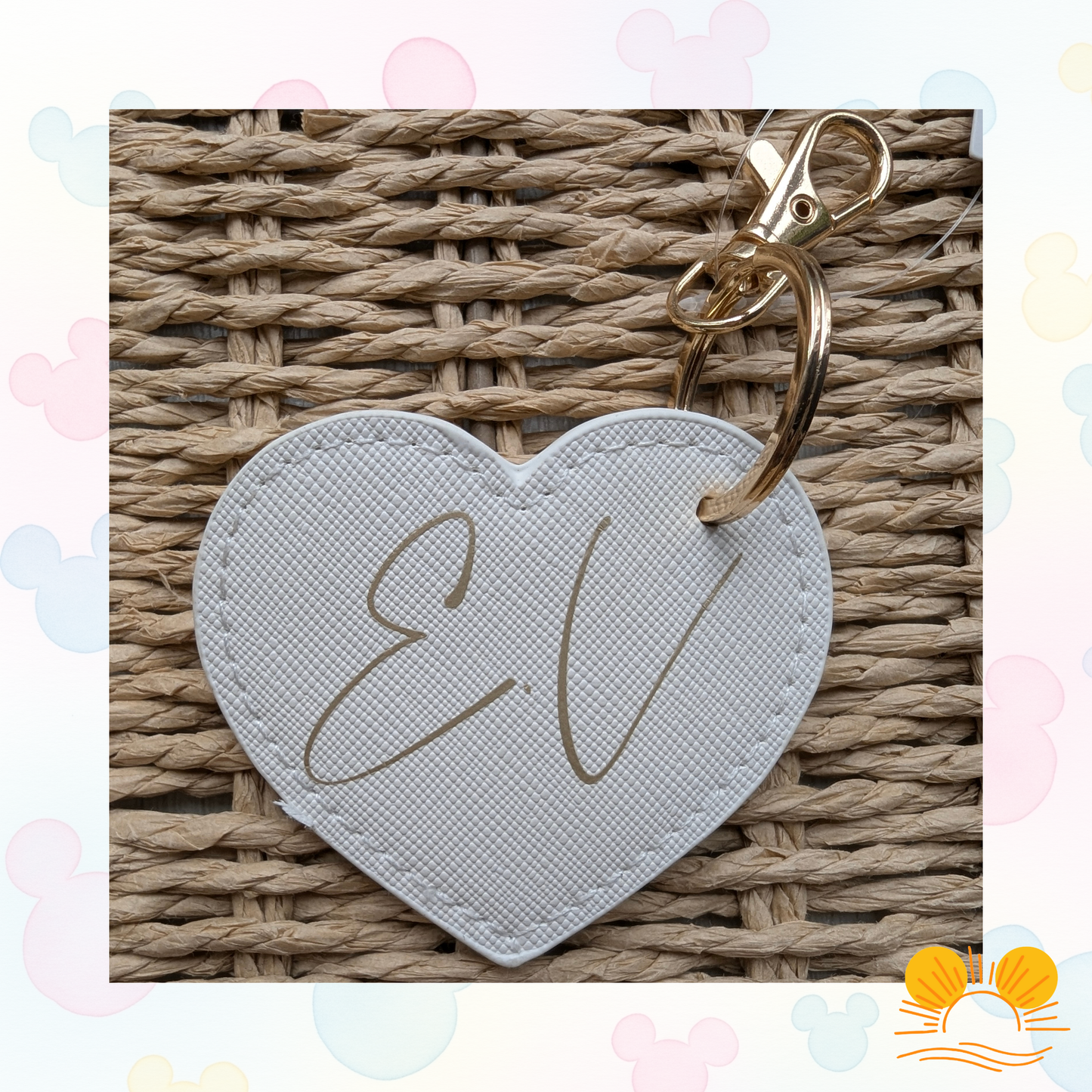 Personalised Disney Initial Keyring