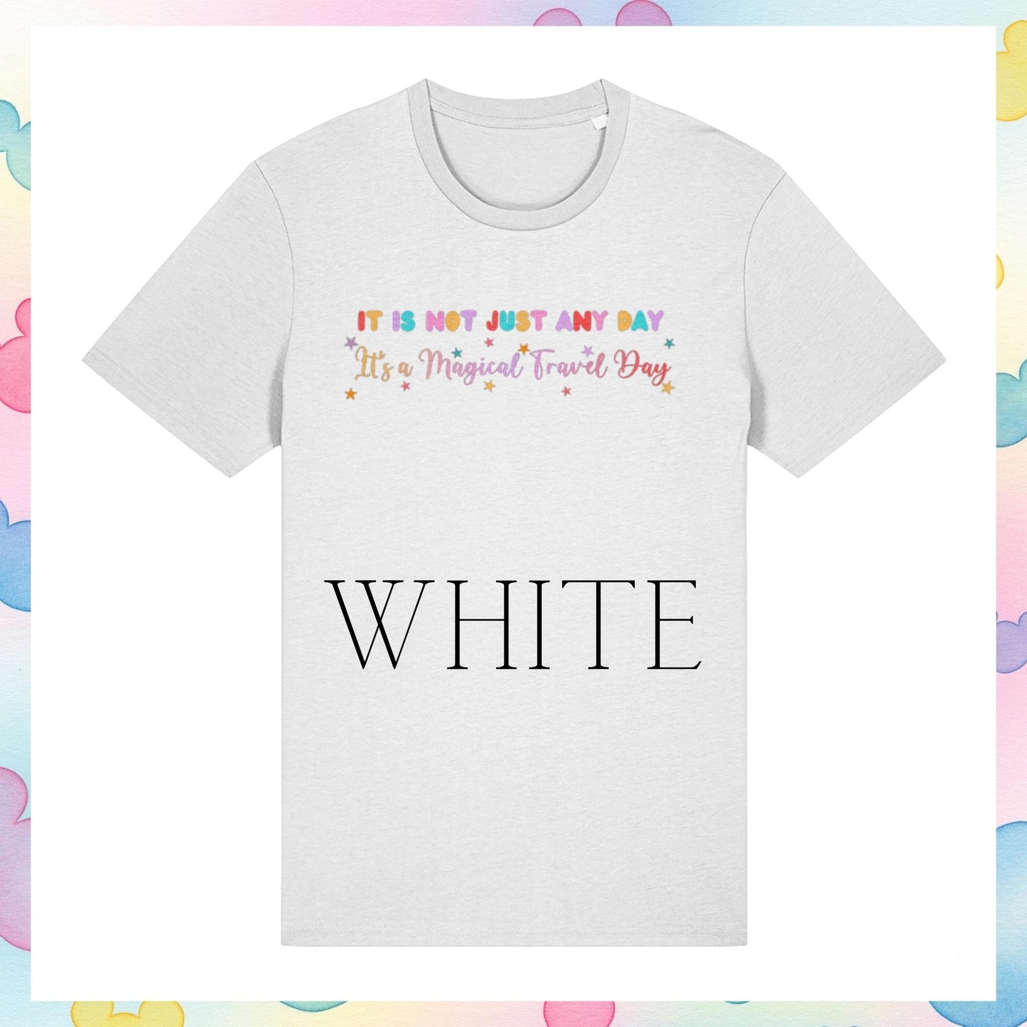 Magical Travel Day T-Shirt | Holiday Reveal Tee | Unisex Airport Outfit Unisex | Eco Friendly Organic Cotton Top | Orlando Florida Clothing