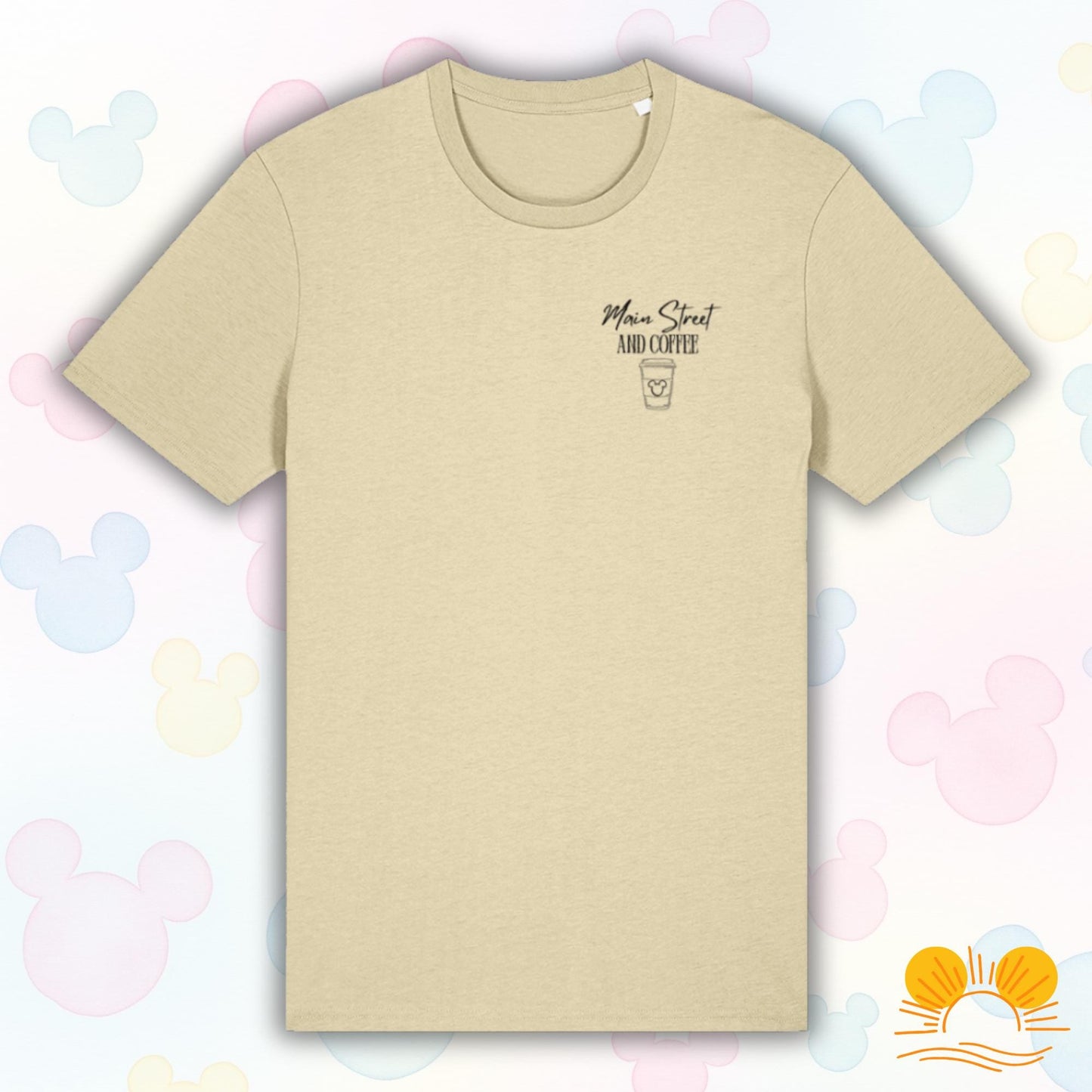 Disney Coffee Inspired T-Shirt | Magical Theme Park Style Tee | Unisex Eco Friendly Organic Cotton Top | Orlando Florida Inspired Clothing