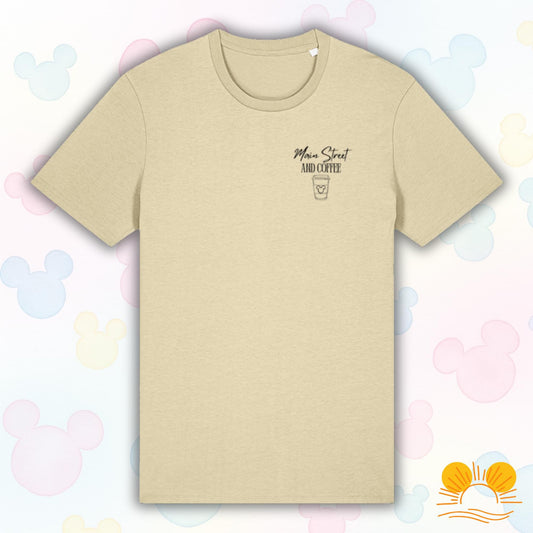 Disney Coffee Inspired T-Shirt | Magical Theme Park Style Tee | Unisex Eco Friendly Organic Cotton Top | Orlando Florida Inspired Clothing