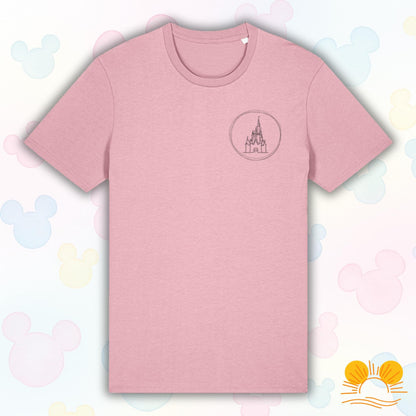Disney Castle Inspired T-Shirt | Magical Theme Park Style Tee | Unisex Eco Friendly Organic Cotton Top | Orlando Florida Inspired Clothing