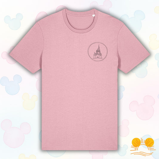 Disney Castle Inspired T-Shirt | Magical Theme Park Style Tee | Unisex Eco Friendly Organic Cotton Top | Orlando Florida Inspired Clothing