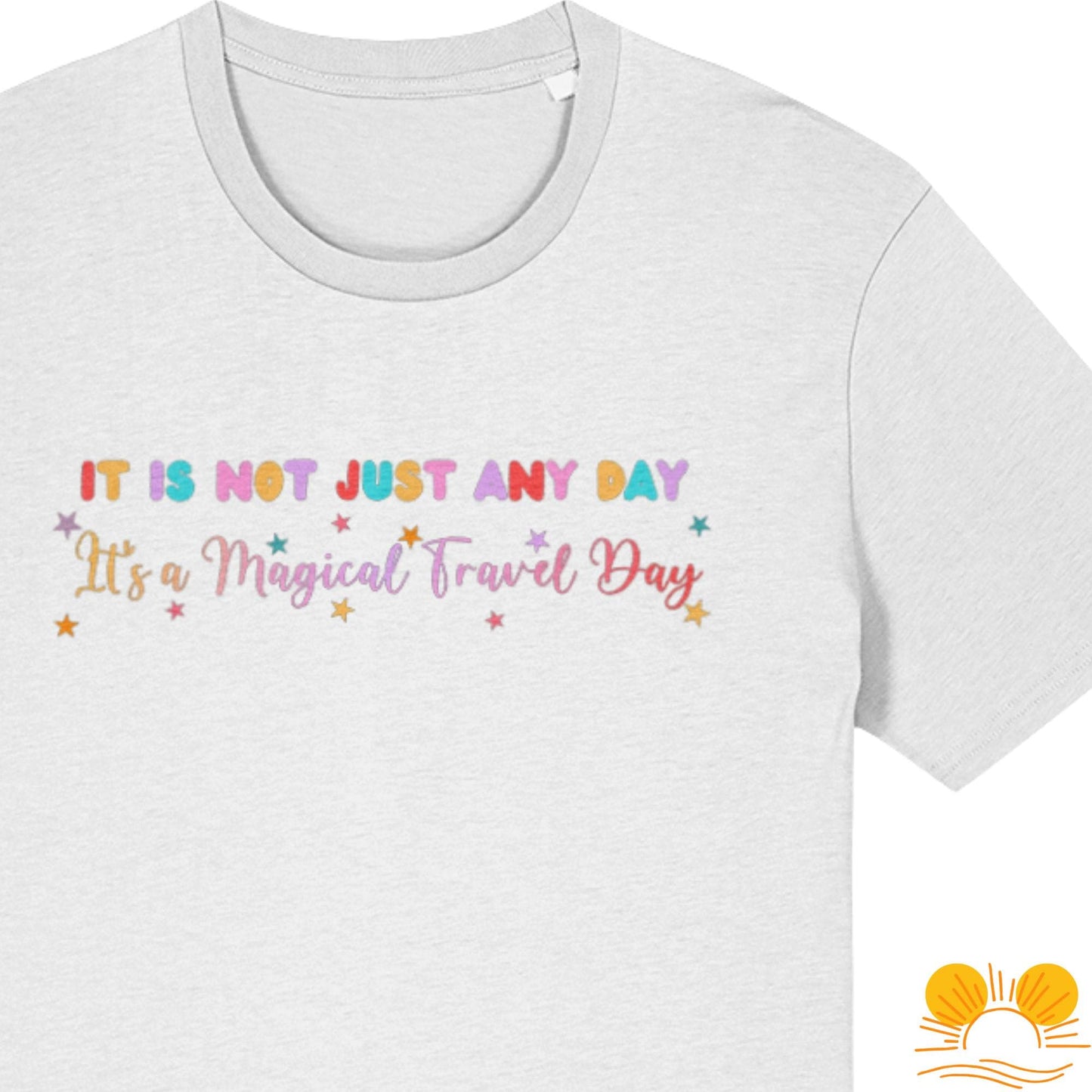 Magical Travel Day T-Shirt | Holiday Reveal Tee | Unisex Airport Outfit Unisex | Eco Friendly Organic Cotton Top | Orlando Florida Clothing